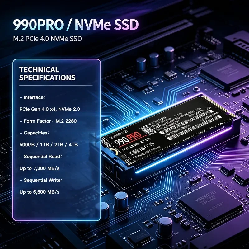 M.2 Nvme 4Tb Pcie 4.0 Ssd - 정품 990 PRO M.2 2280 NVMe