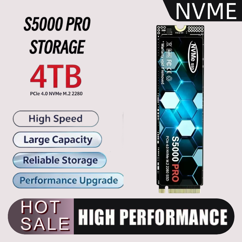 새로운 S5000 PRO M.2 SSD 하드 디스크,  - M.2 Nvme 4Tb Pcie 4.0 Ssd 리뷰 및 가격
