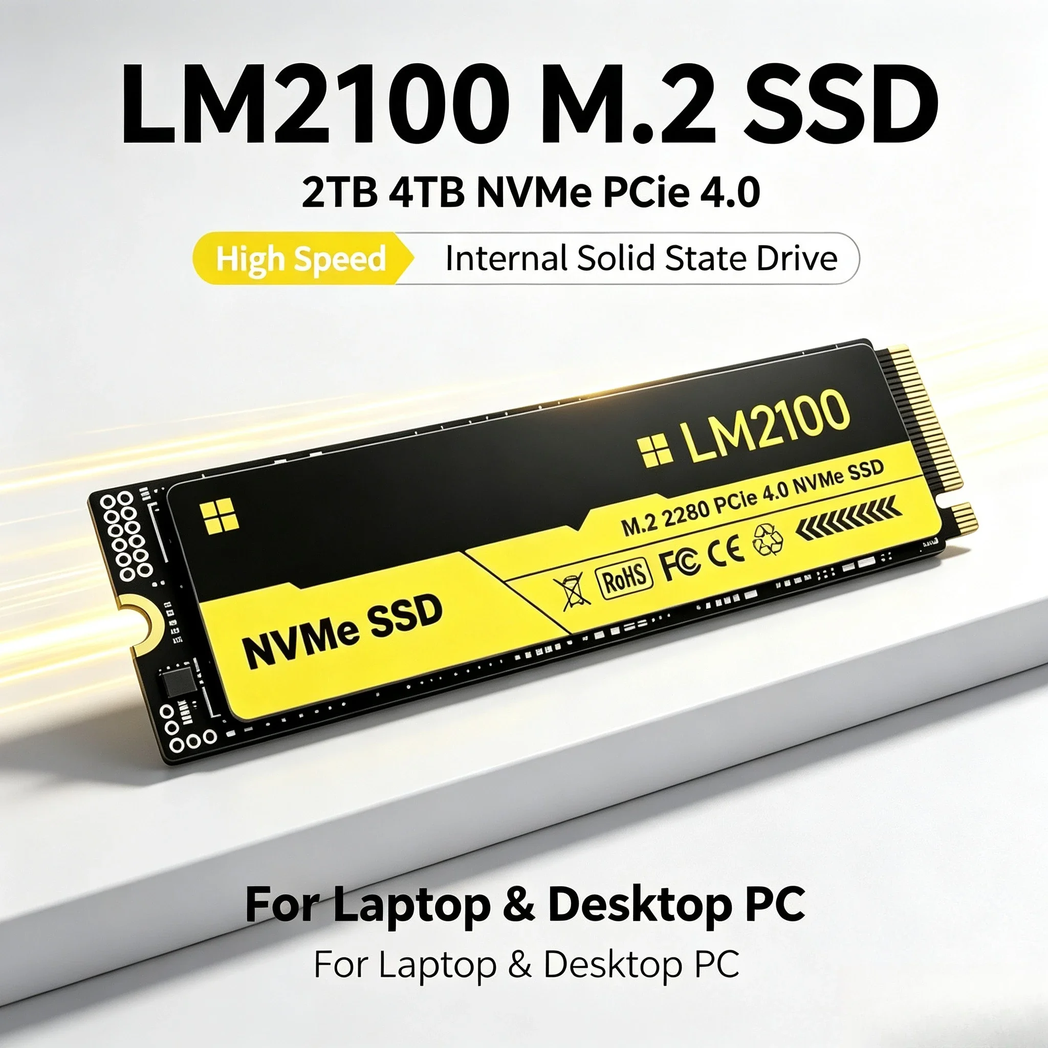 새로운 LM2100 M.2 SSD 하드 드라이브, 2T - M.2 Nvme 4Tb Pcie 4.0 Ssd 리뷰 및 가격