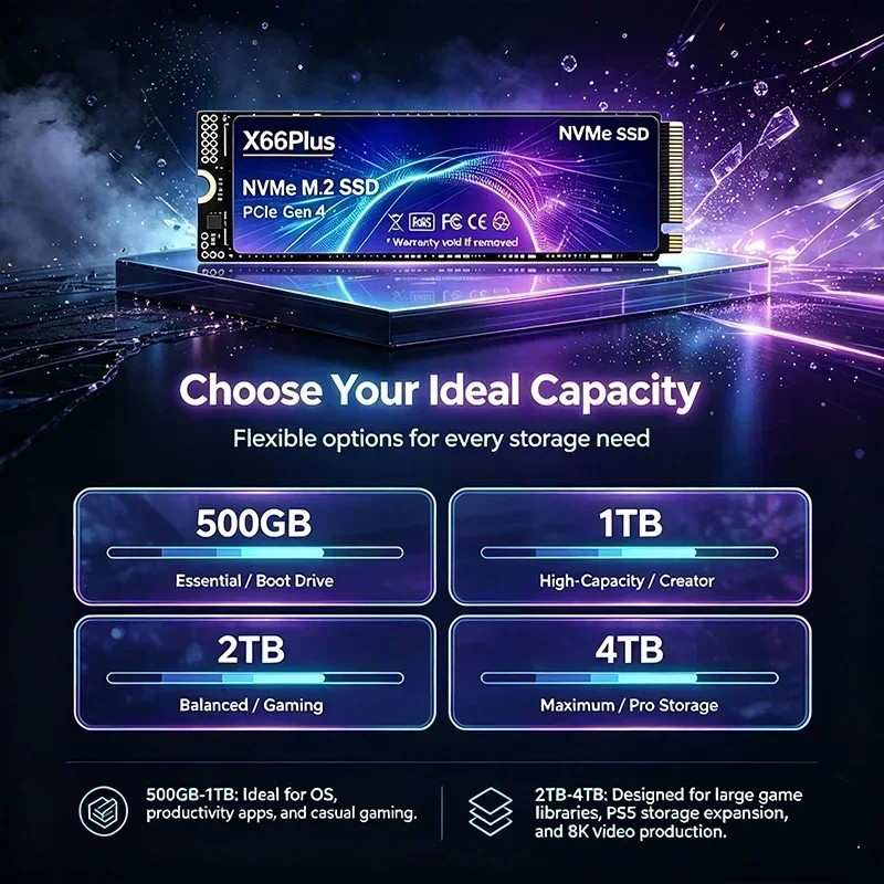 NVMe M.2 SSD PCIe 4.0 X66Plus: - M.2 Nvme 4Tb Pcie 4.0 Ssd 리뷰 및 가격